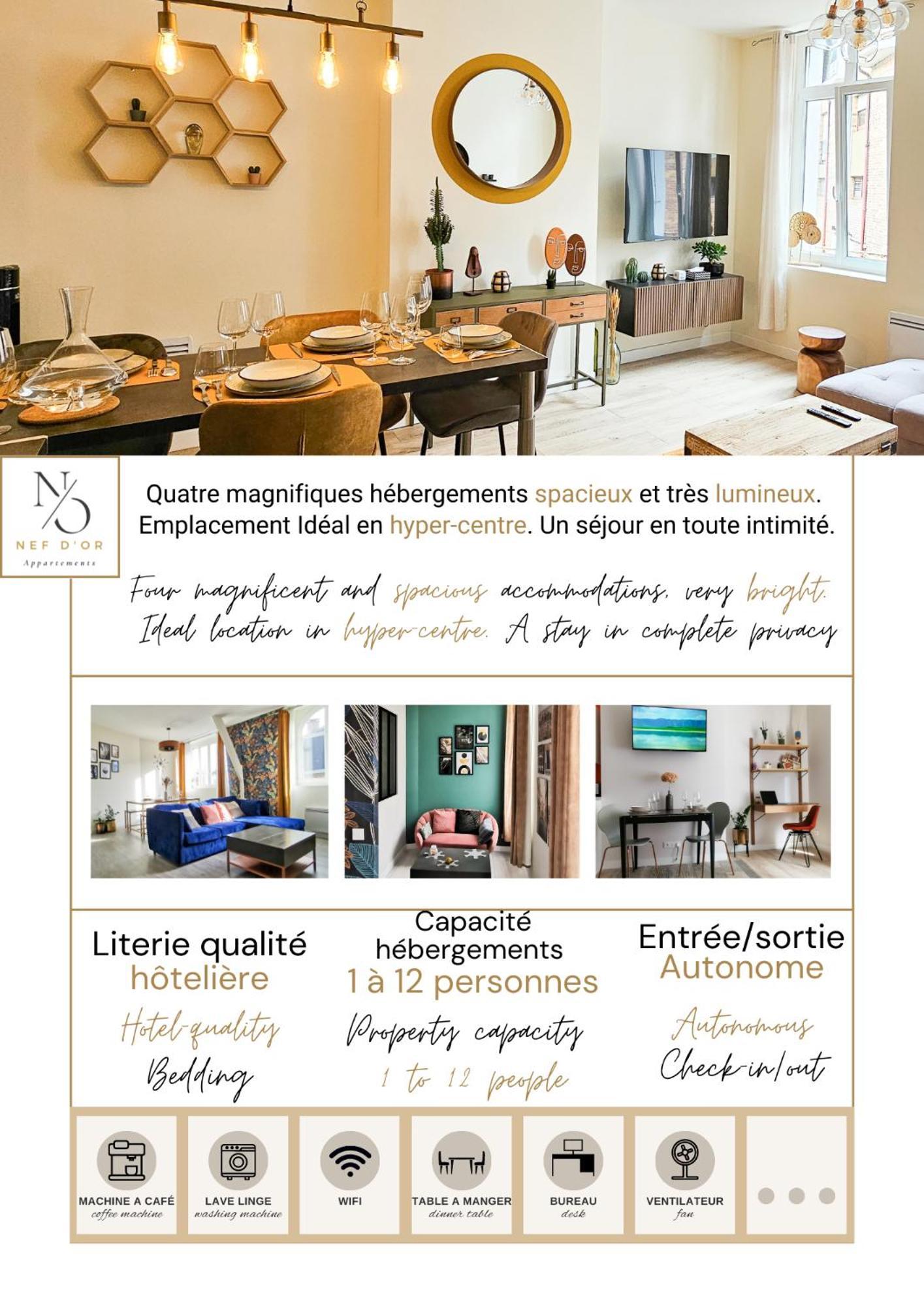 Les Appartements De La Nef D'Or Сен-Кантен Екстериор снимка